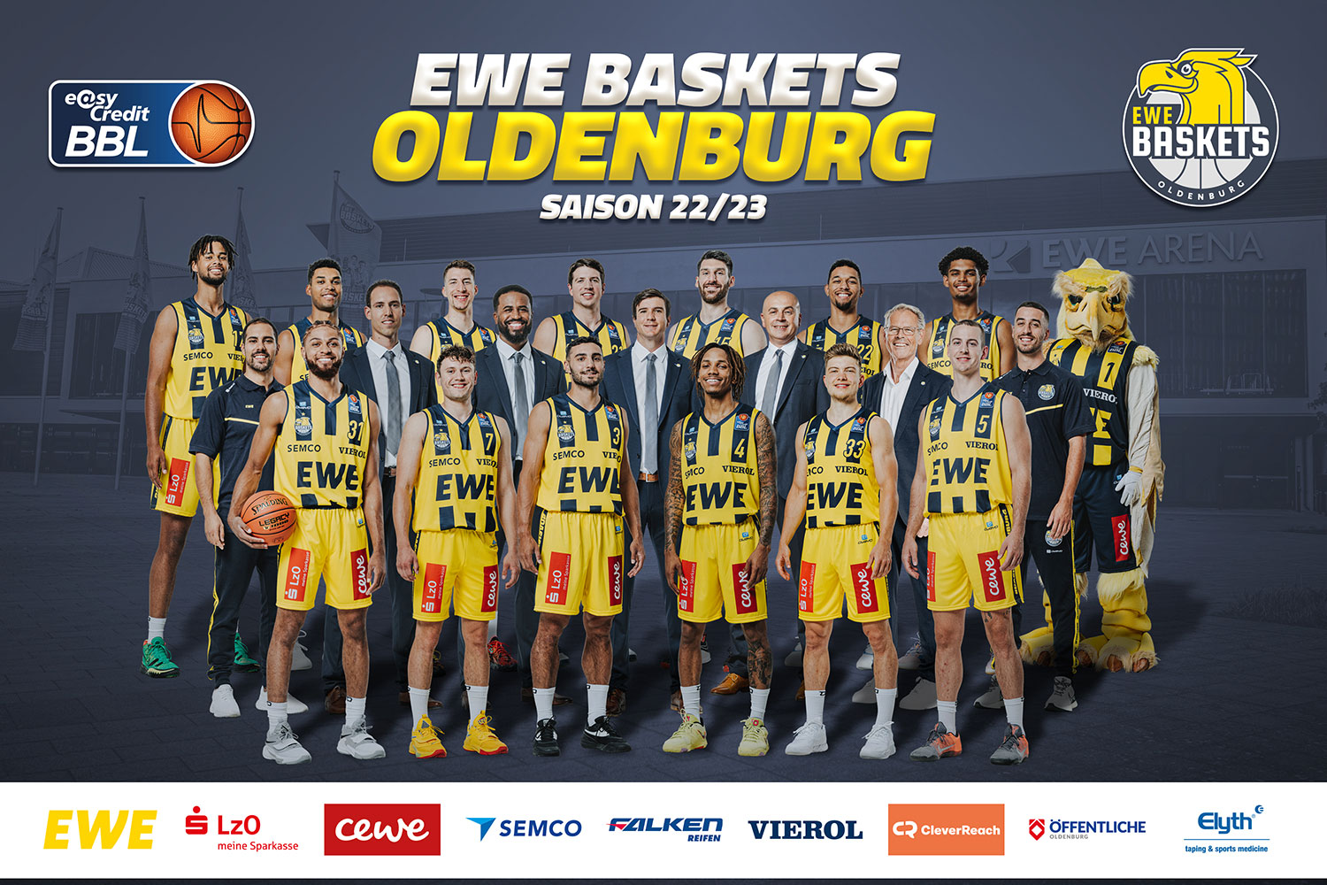 EWE Baskets Oldenburg Teams BBL Kader EWE Baskets Oldenburg